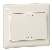 Выключатель с подсветкой с рамкой Legrand Kaptika 1-кл. слоновая кость картинка